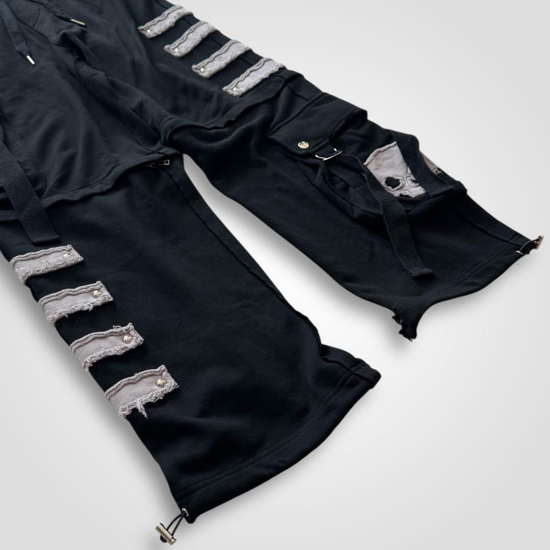 1664◆Gamchuガムチュ 赴くままに分解分離スウェットカーゴパンツ