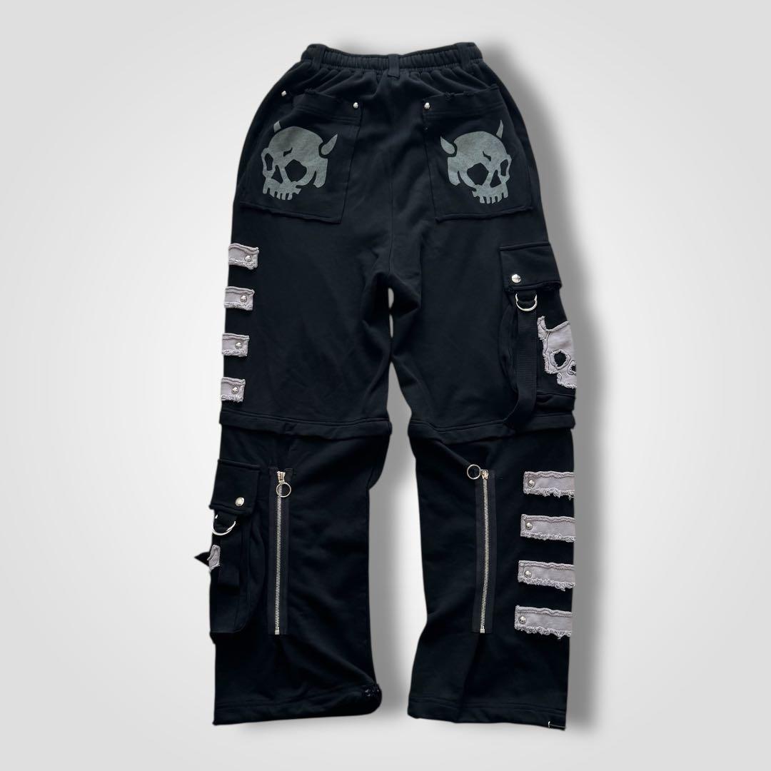 1664◆Gamchuガムチュ 赴くままに分解分離スウェットカーゴパンツ