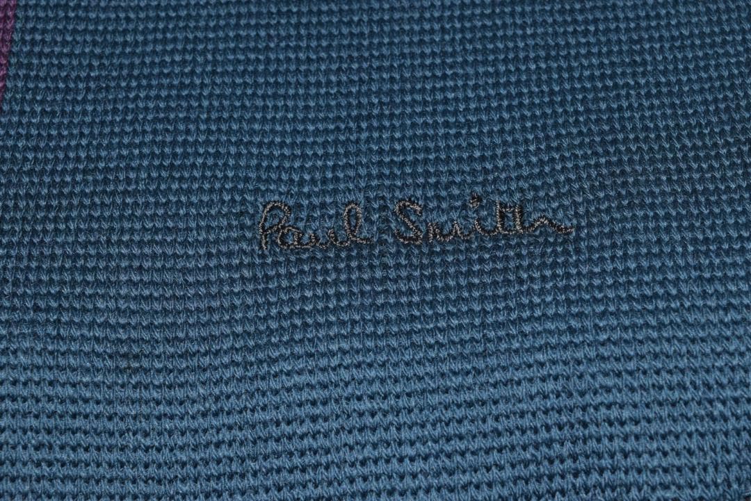 新品☆Paul Smith ダブルフェイス ハーフ ストライプ マフラー 緑＆黒