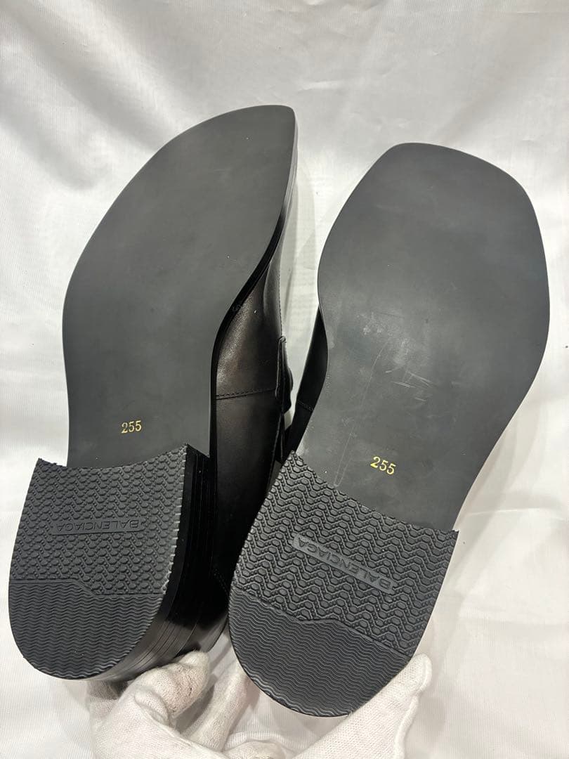 か*め様 BALENCIAGA ブラック ローファー　255EE