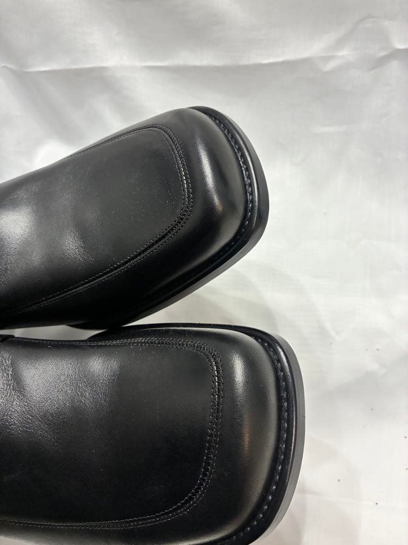 か*め様 BALENCIAGA ブラック ローファー　255EE