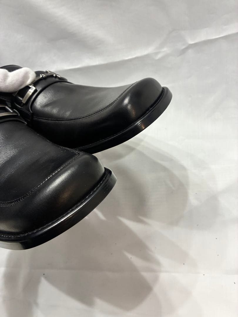 か*め様 BALENCIAGA ブラック ローファー　255EE