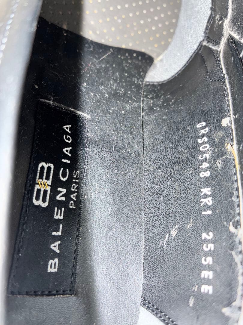 か*め様 BALENCIAGA ブラック ローファー　255EE