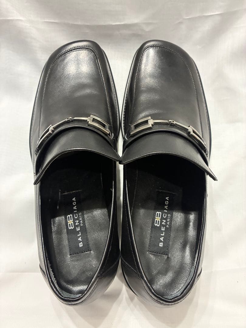 か*め様 BALENCIAGA ブラック ローファー　255EE