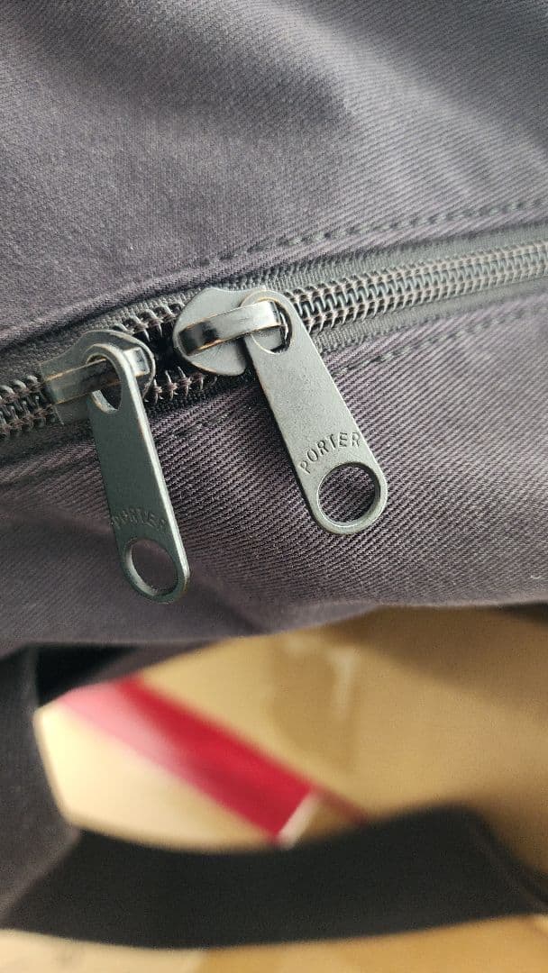 PORTER ボストンバッグ ブラック　ポーター　レザーと布のコンビ