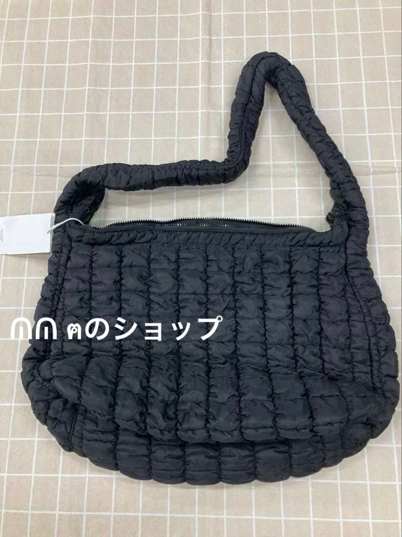 COSブラック キルティング ショルダーバッグ