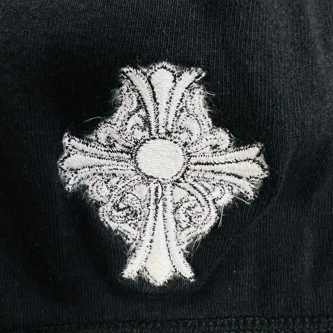 クロムハーツ ビーニーキャップ CHクロス 刺繍ロゴ 黒 サーマル