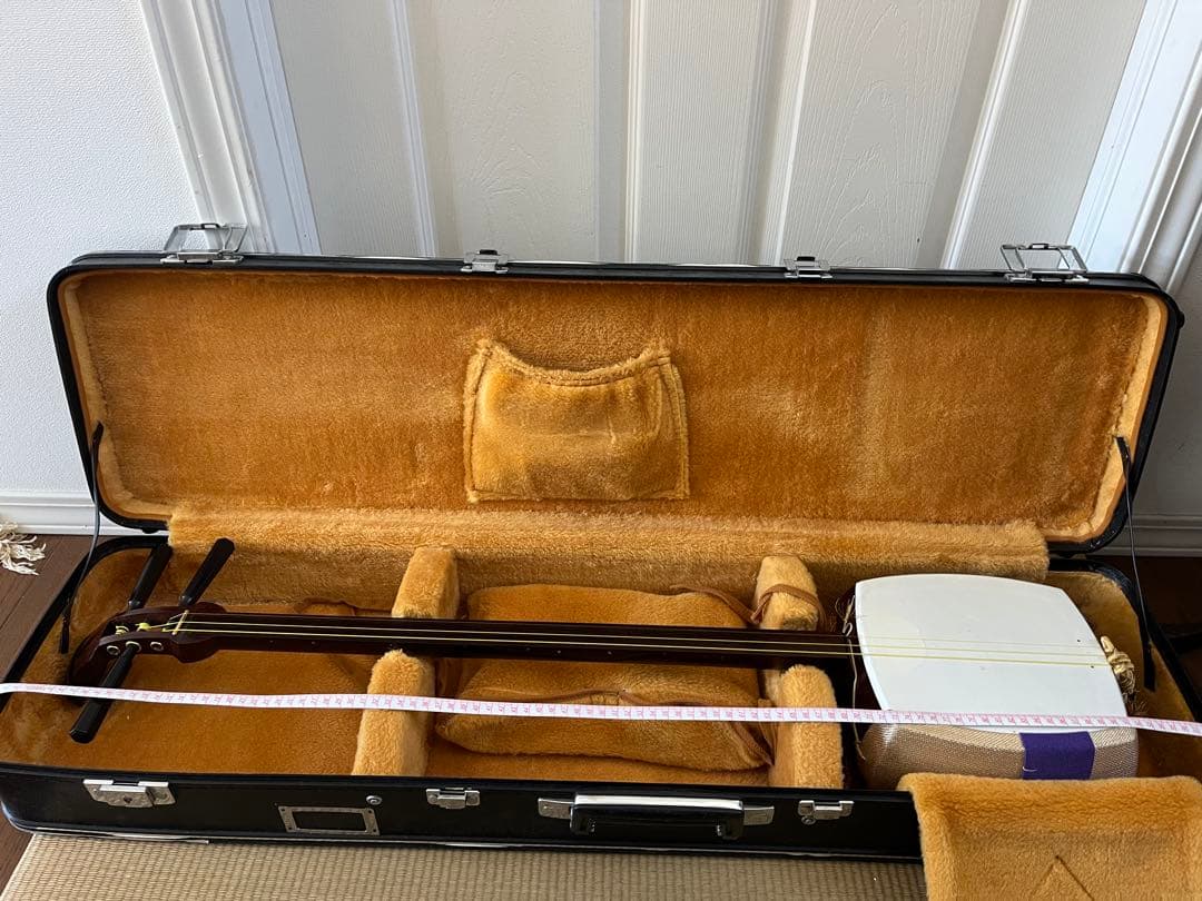 三味線　紅木 金細 東さわり 破れ無し