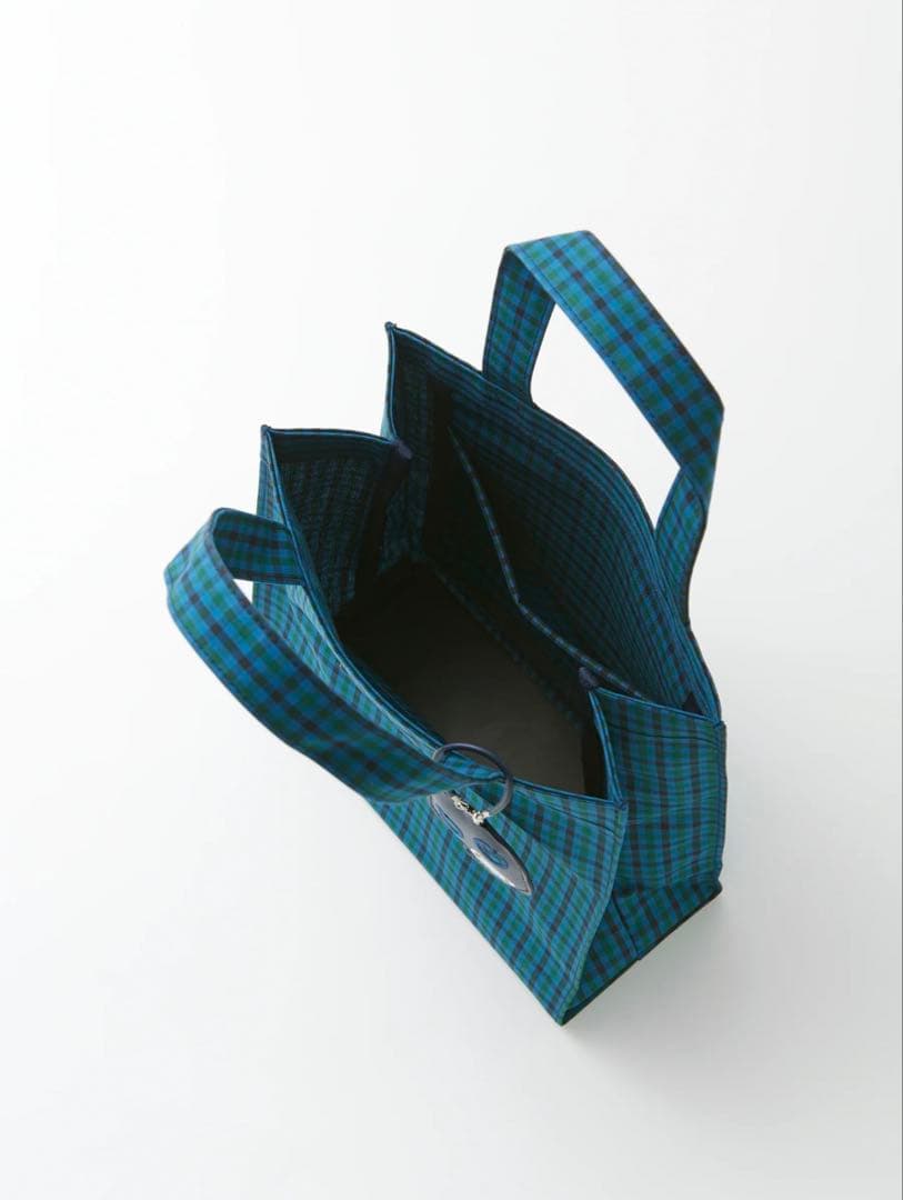 ♡新品未使用♡《ファミリア》トートバッグ(小) 青系ファミリアチェック