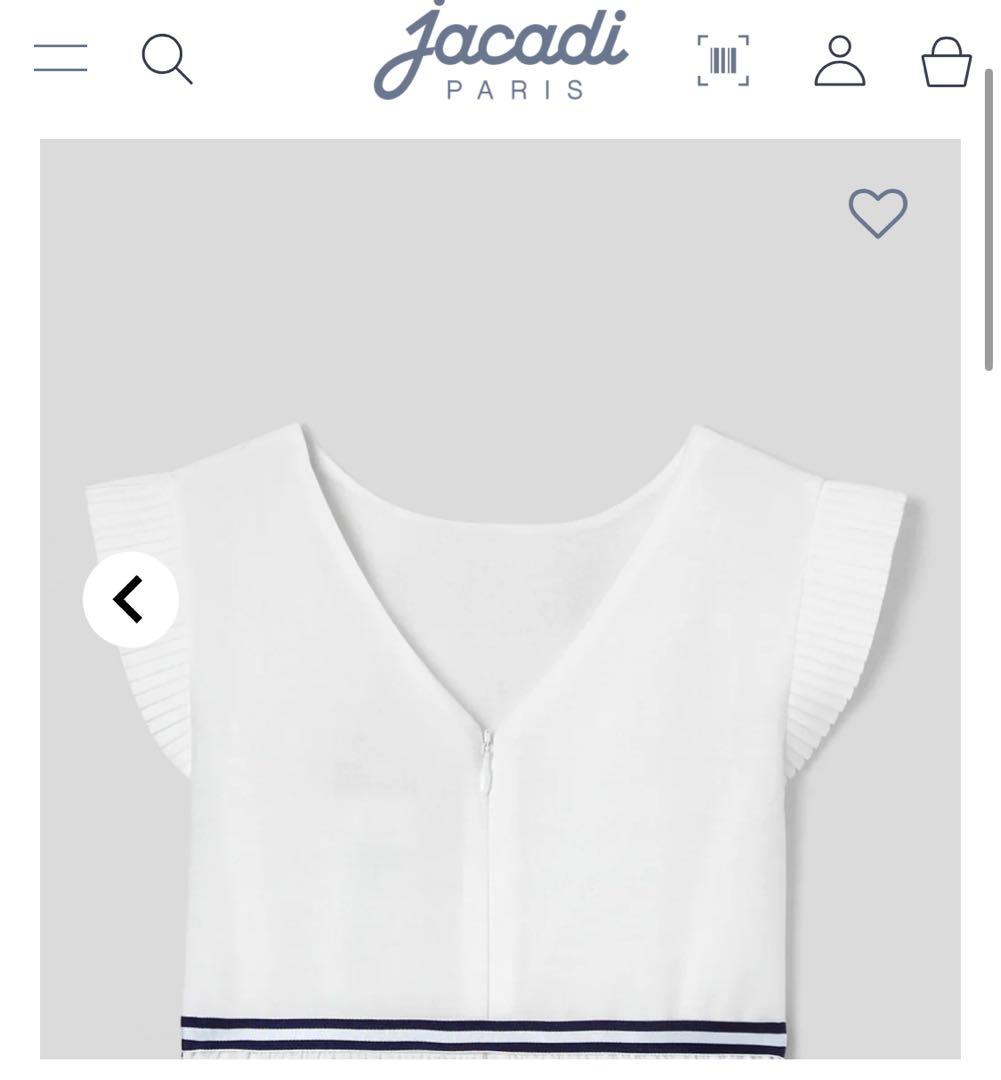 【＊tama＊】新品　ジャカディ　ワンピース　白　110