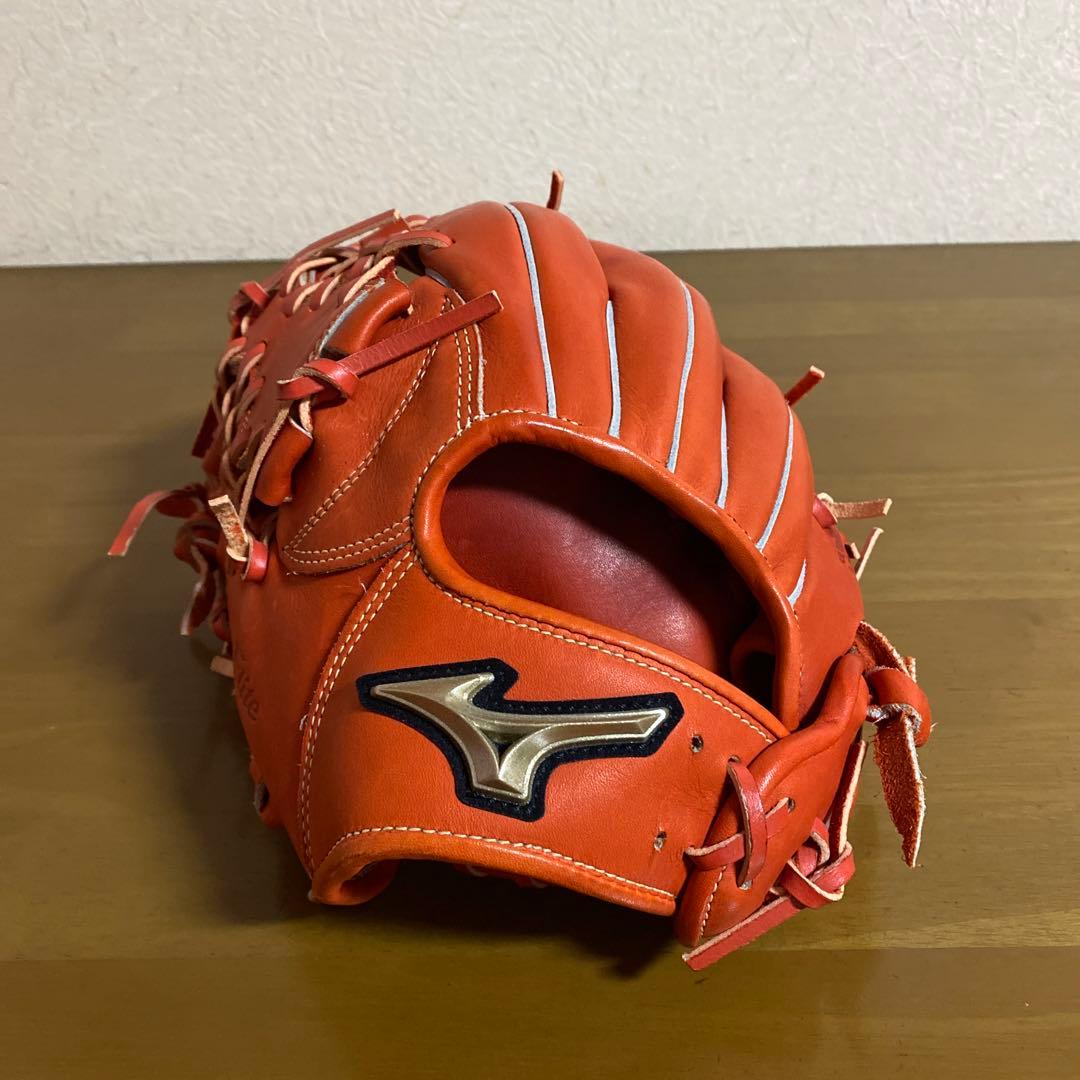Mizuno Global Elite 軟式グローブ オレンジ
