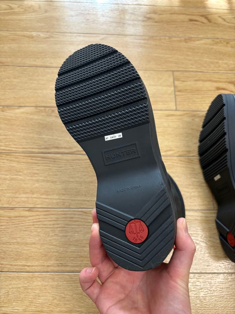 hunter レインブーツ UK7 ハンター