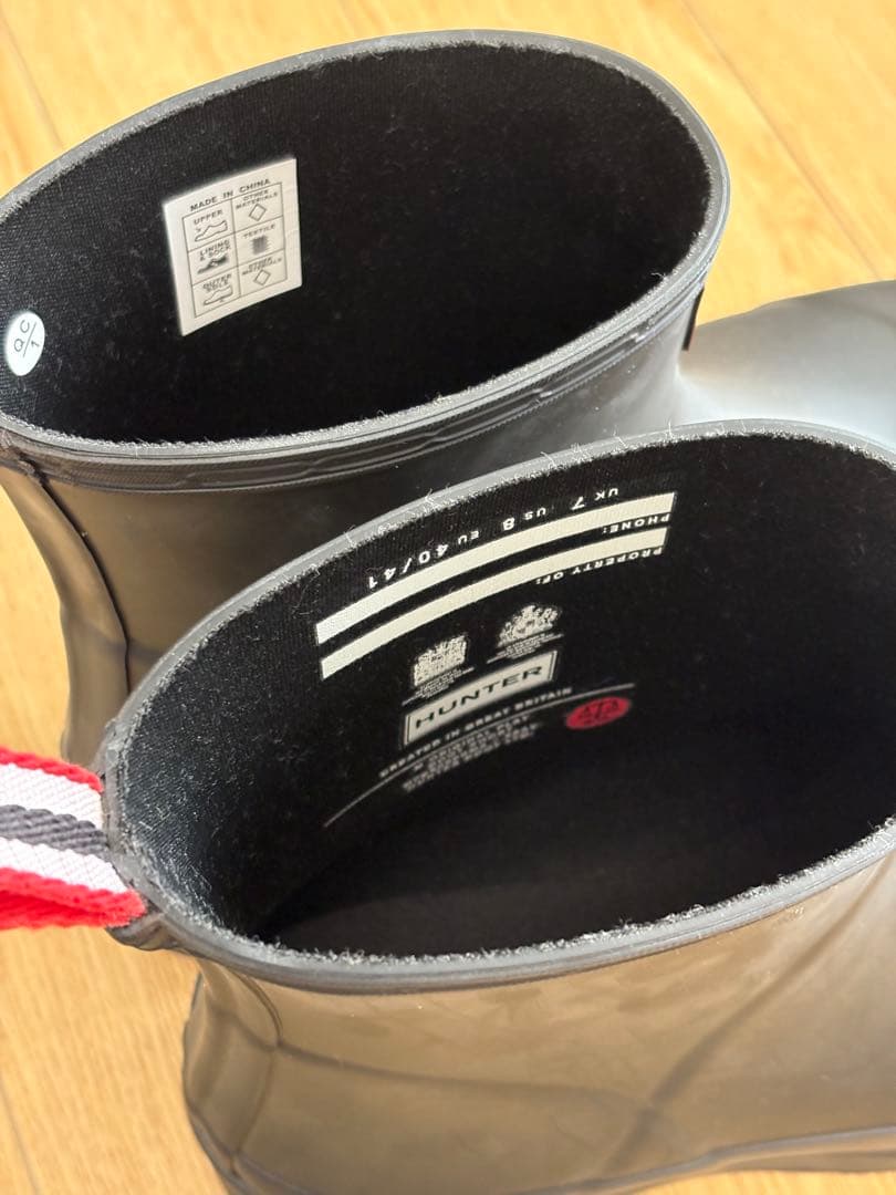 hunter レインブーツ UK7 ハンター