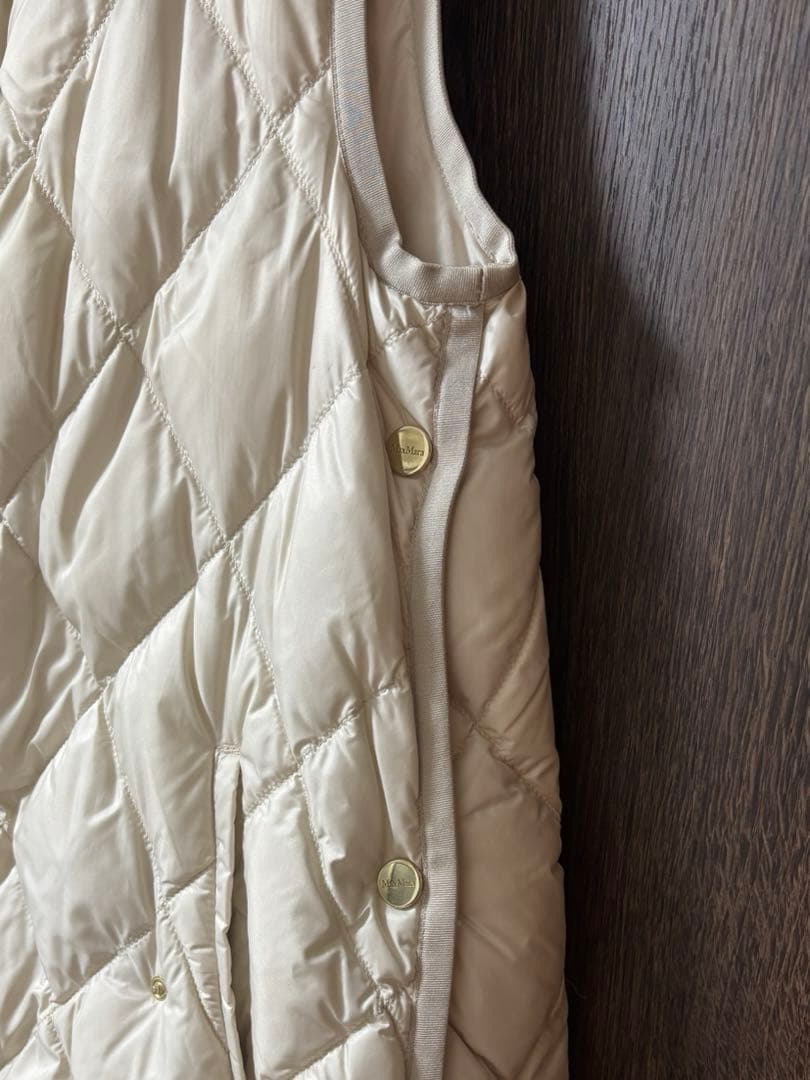 【マロン】MaxMara ETRETI テクニカルキャンバスダウンジレ