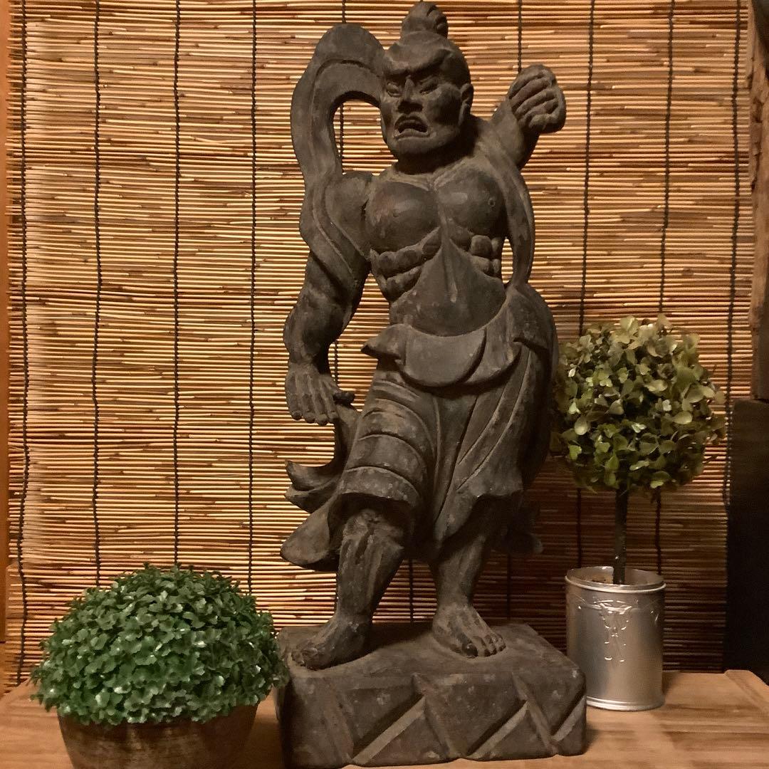 コダック様keep江戸期・護法善神「仁王・那羅延金剛像」金剛力士・守護神・特大