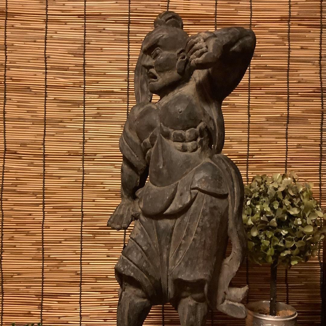 コダック様keep江戸期・護法善神「仁王・那羅延金剛像」金剛力士・守護神・特大