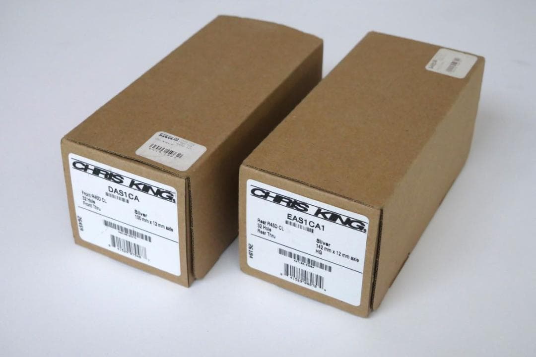 新品 CHRIS KING R45ハブセット シルバー 32H