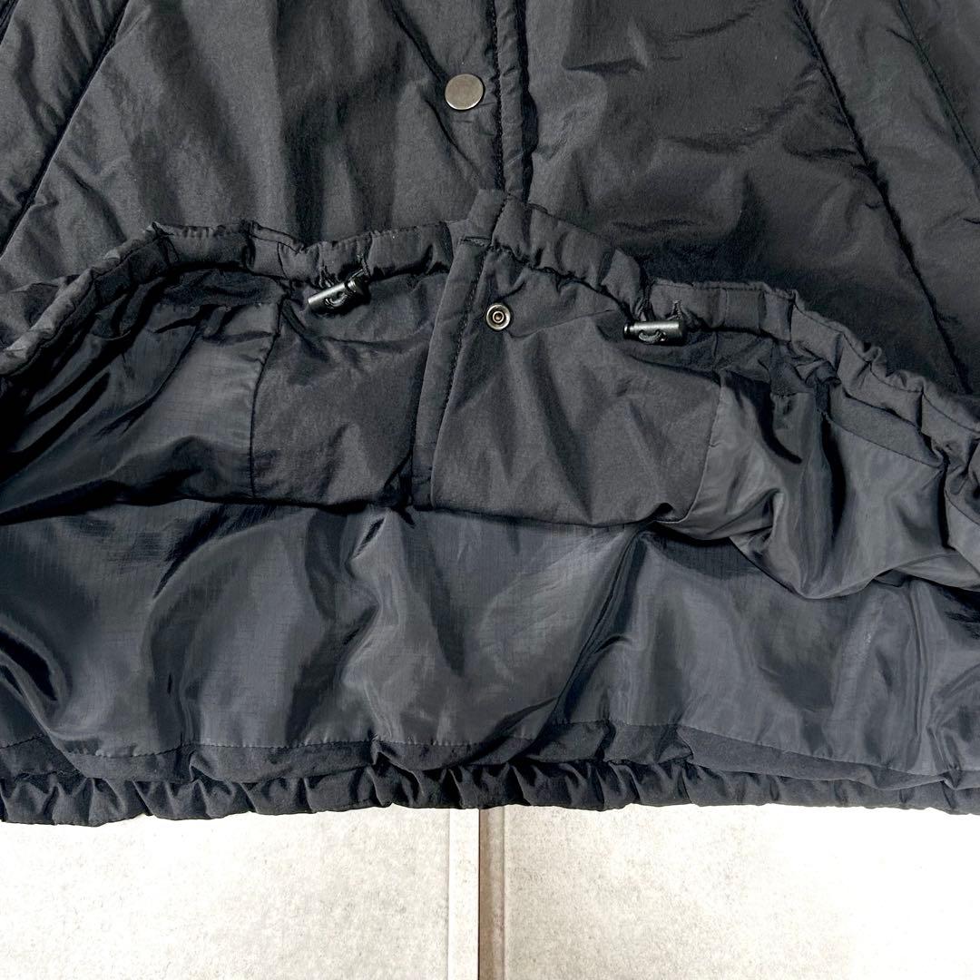 美品 ビューティ＆ユース BY ナイロンパフ スタンドドロースト ブルゾン 黒