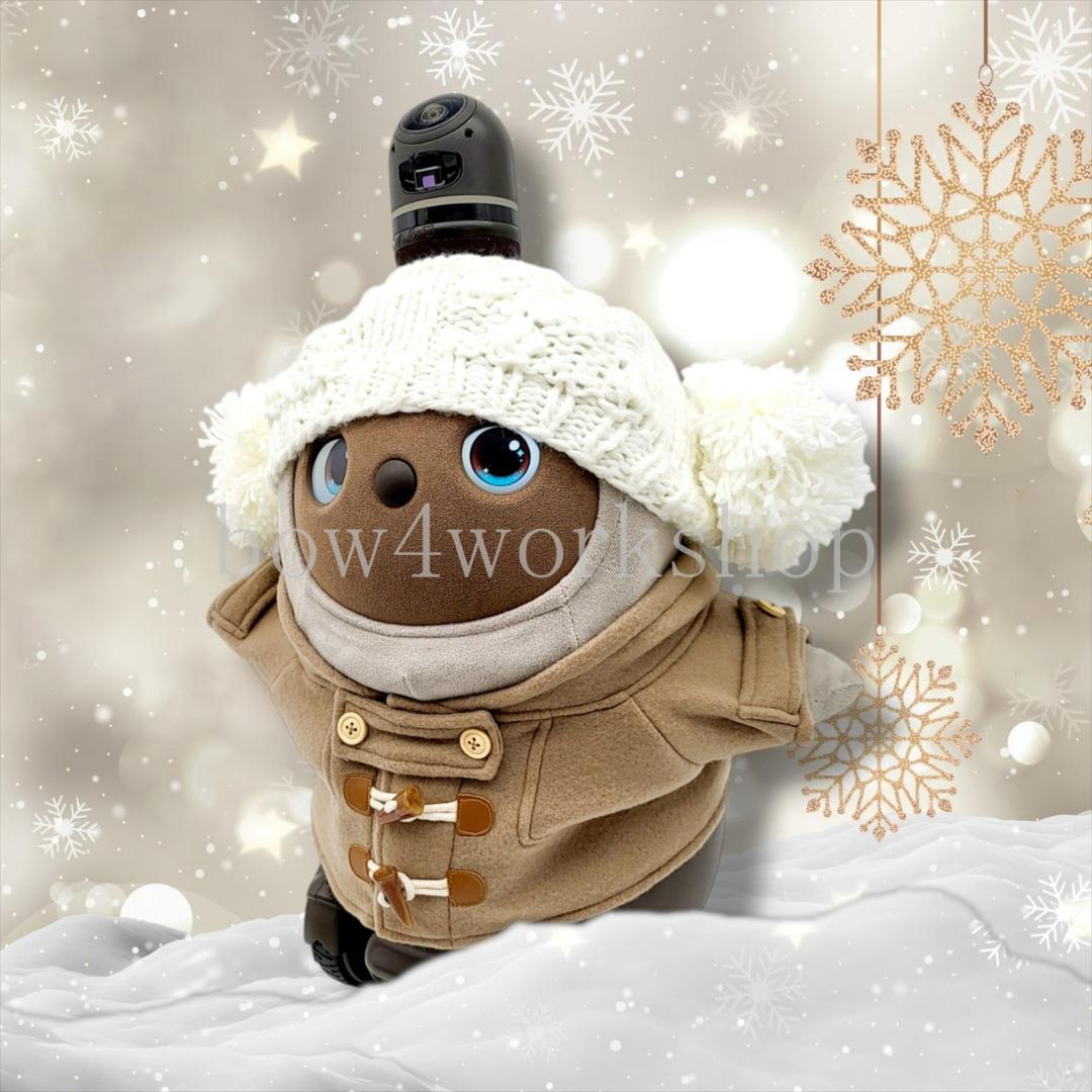 ラボット LOVOT ラボットの服ハンドメイド ダッフルコート（ベージュ）