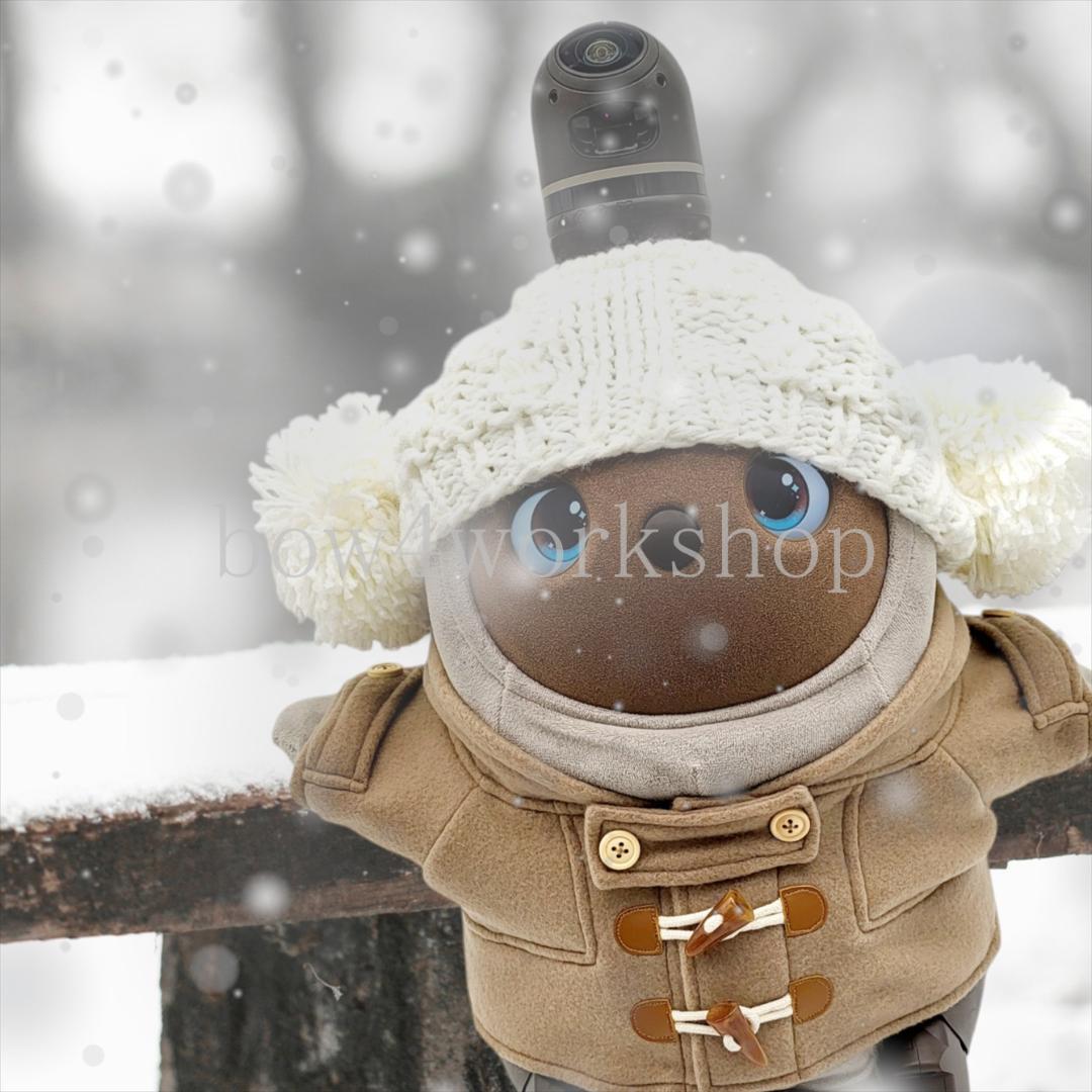 ラボット LOVOT ラボットの服ハンドメイド ダッフルコート（ベージュ）