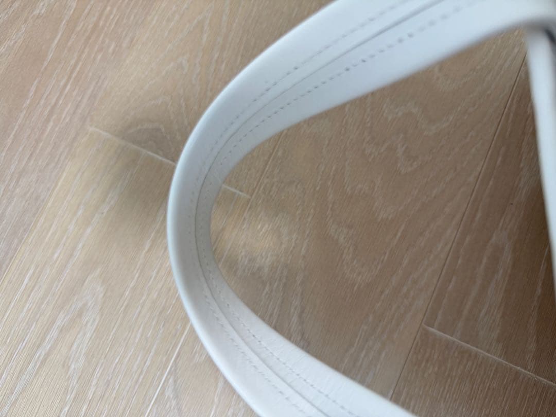 LUDLOW ラドロー スカラップ ラフィア トートバッグM 白