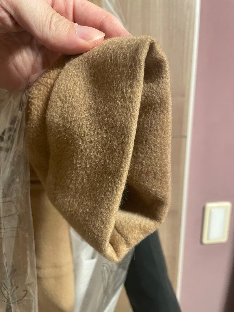 キャメル　ダブルコート