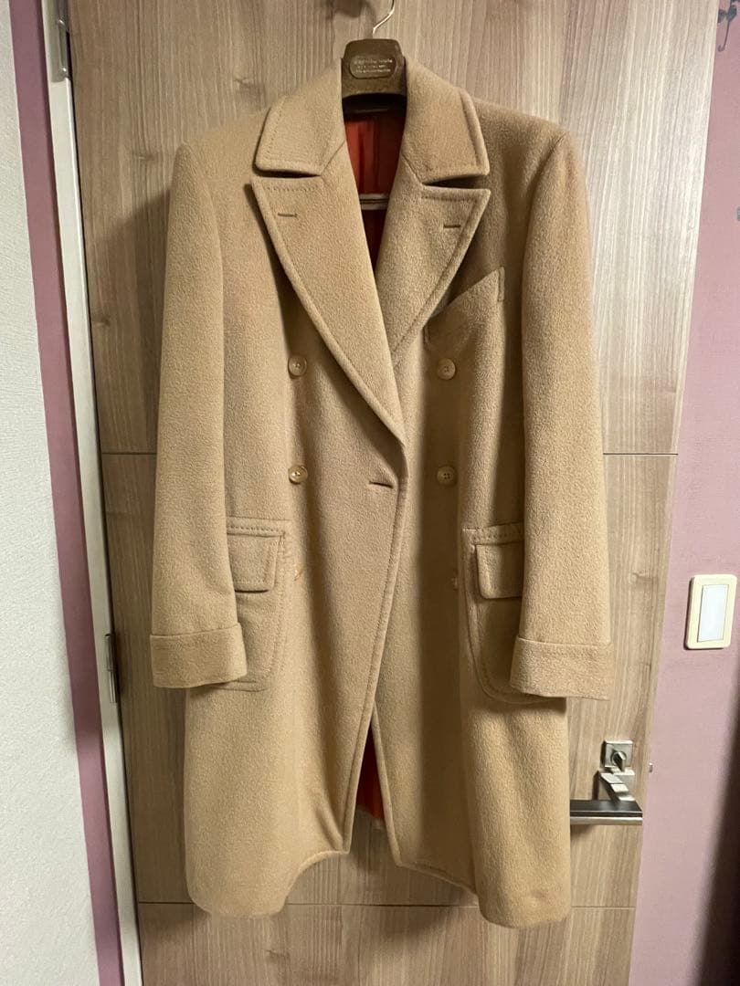 キャメル　ダブルコート