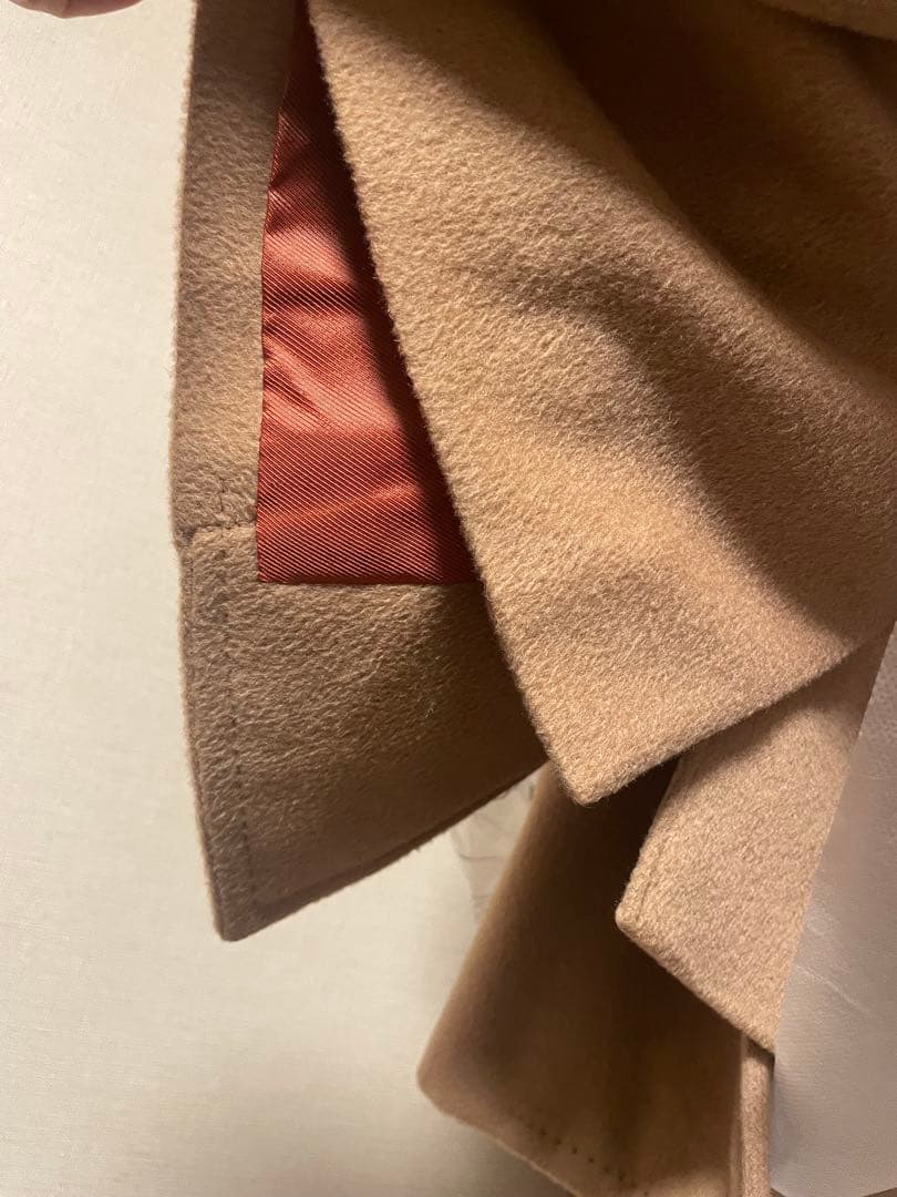 キャメル　ダブルコート