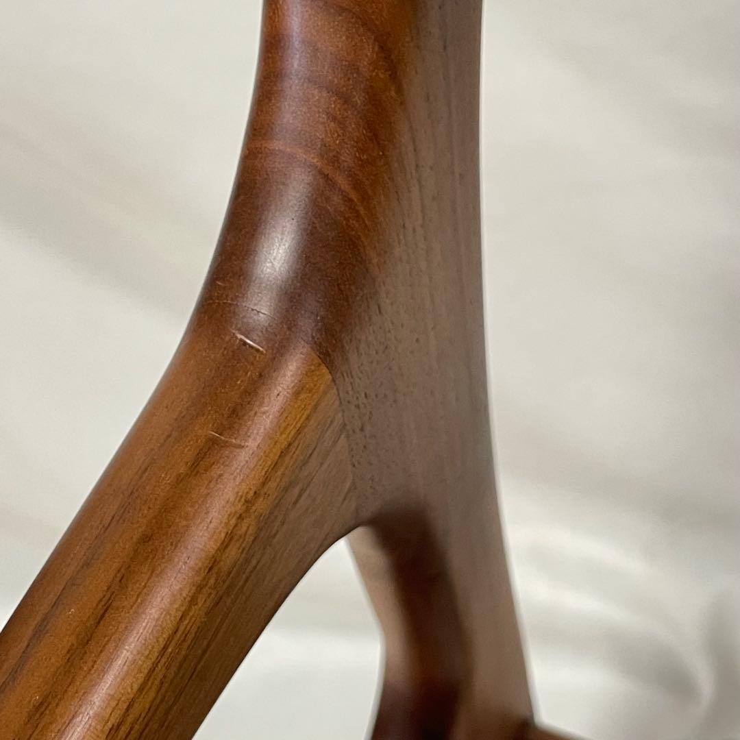 AMOCC ダイニングチェア ウォールナット 無垢 グレー 肘付き 椅子