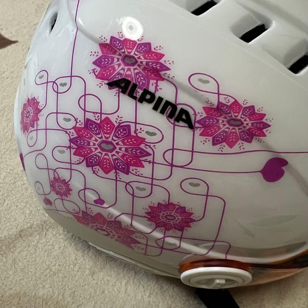 値下ALPINA アルピナ　ゴーグル付きヘルメット キッズ スノーボード　スキー