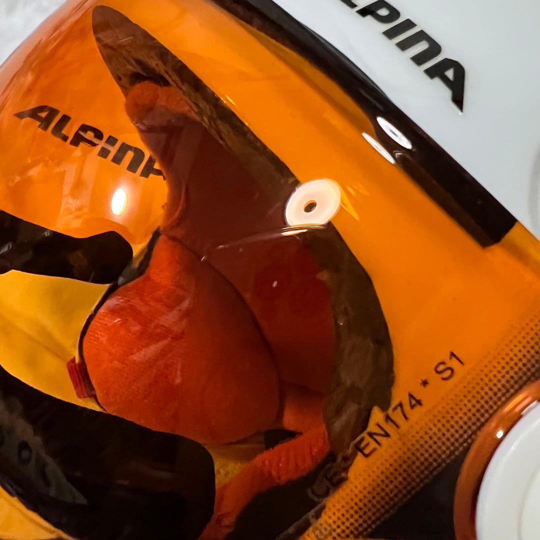 値下ALPINA アルピナ　ゴーグル付きヘルメット キッズ スノーボード　スキー