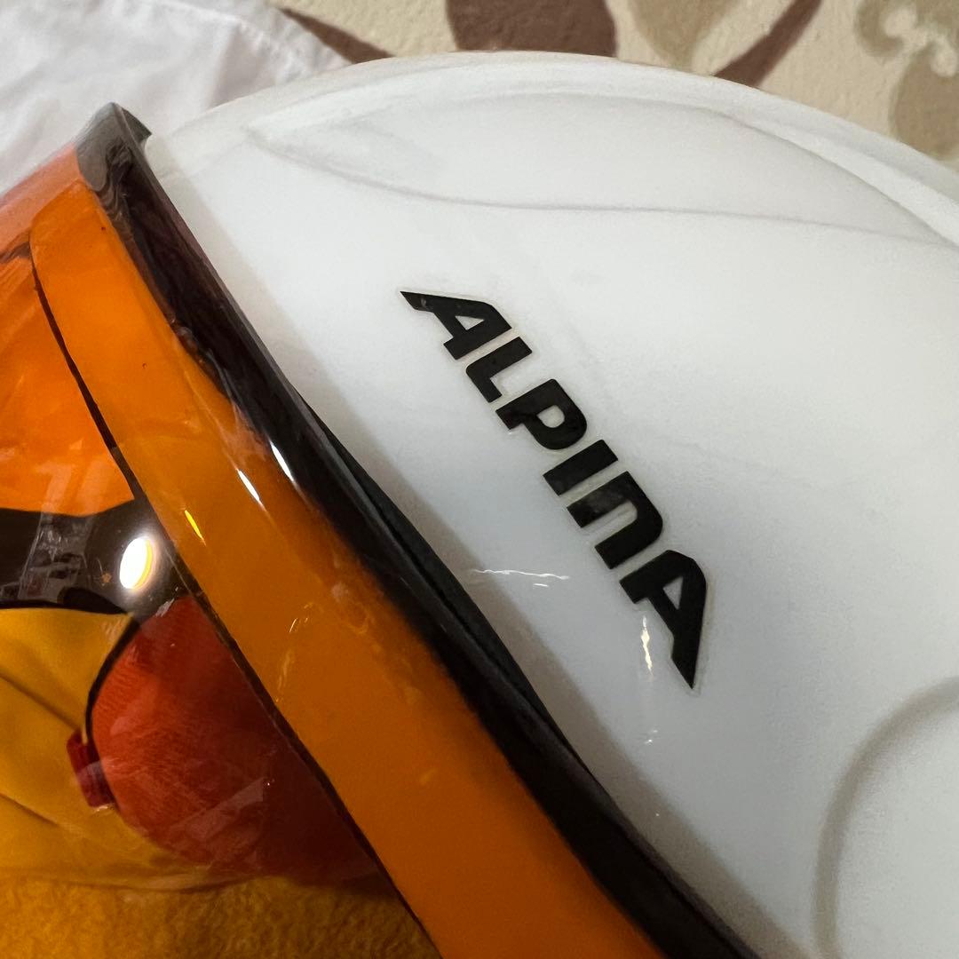 値下ALPINA アルピナ　ゴーグル付きヘルメット キッズ スノーボード　スキー