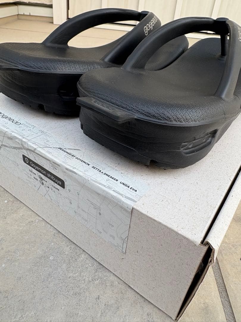 ゴエモン goyemon SETTA×SNEAKER unda EVA黒 S