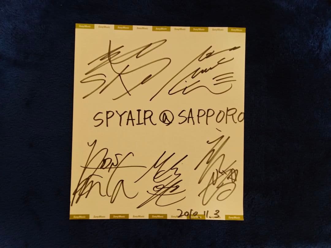 SPYAIR　野音　ゴリオシ!　DVD　 サイン色紙