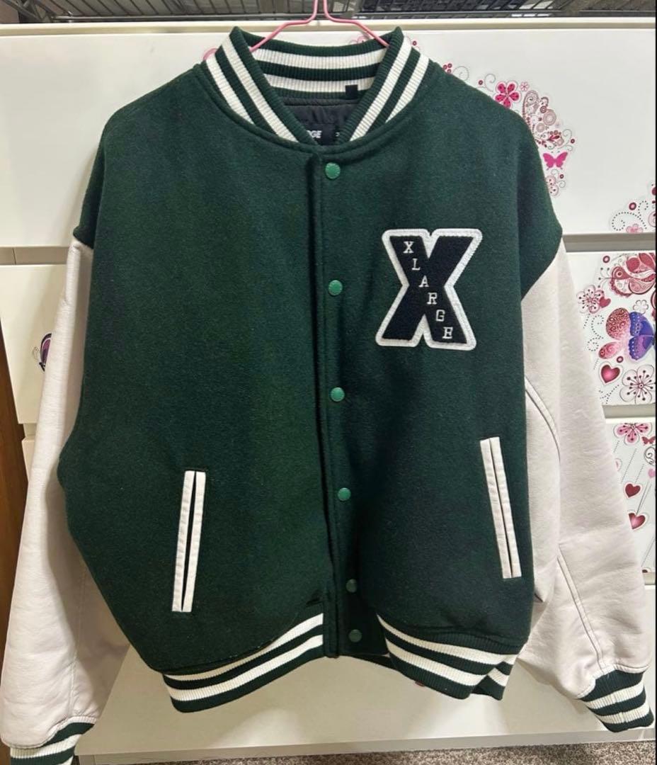 XLARGE スタジャン M ダークグリーン