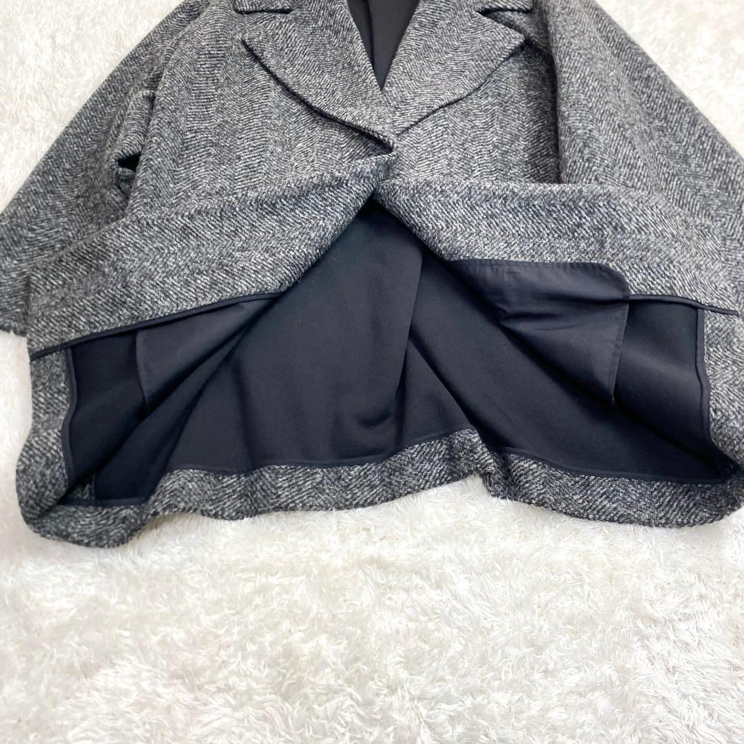 22AWスピックアンドスパン　W スライバーヘリンボーンミドルコート　Mサイズ