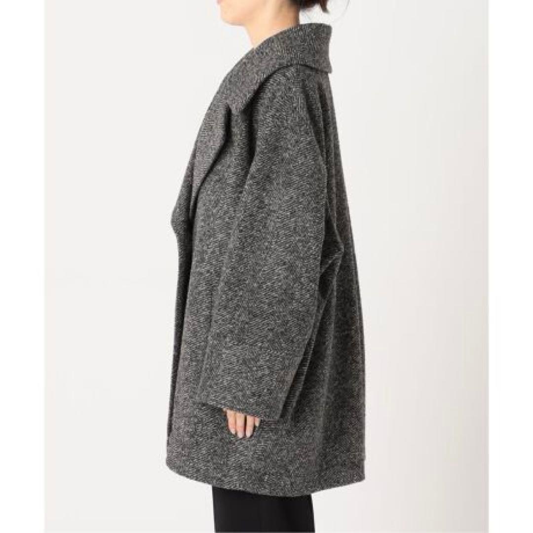 22AWスピックアンドスパン　W スライバーヘリンボーンミドルコート　Mサイズ