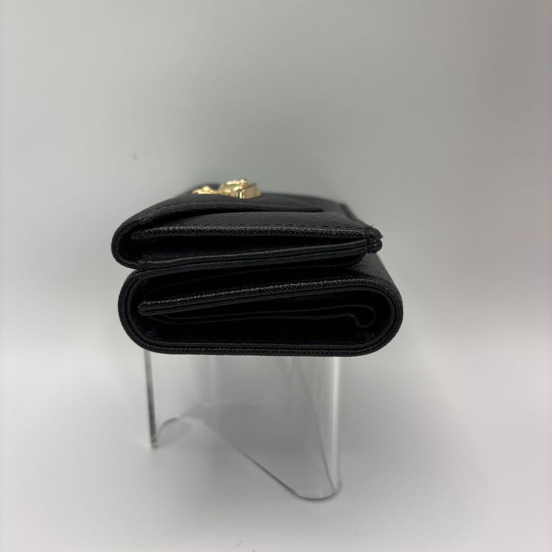 vivienne westwood 三つ折り財布　ブラック　ゴールド　オーブ