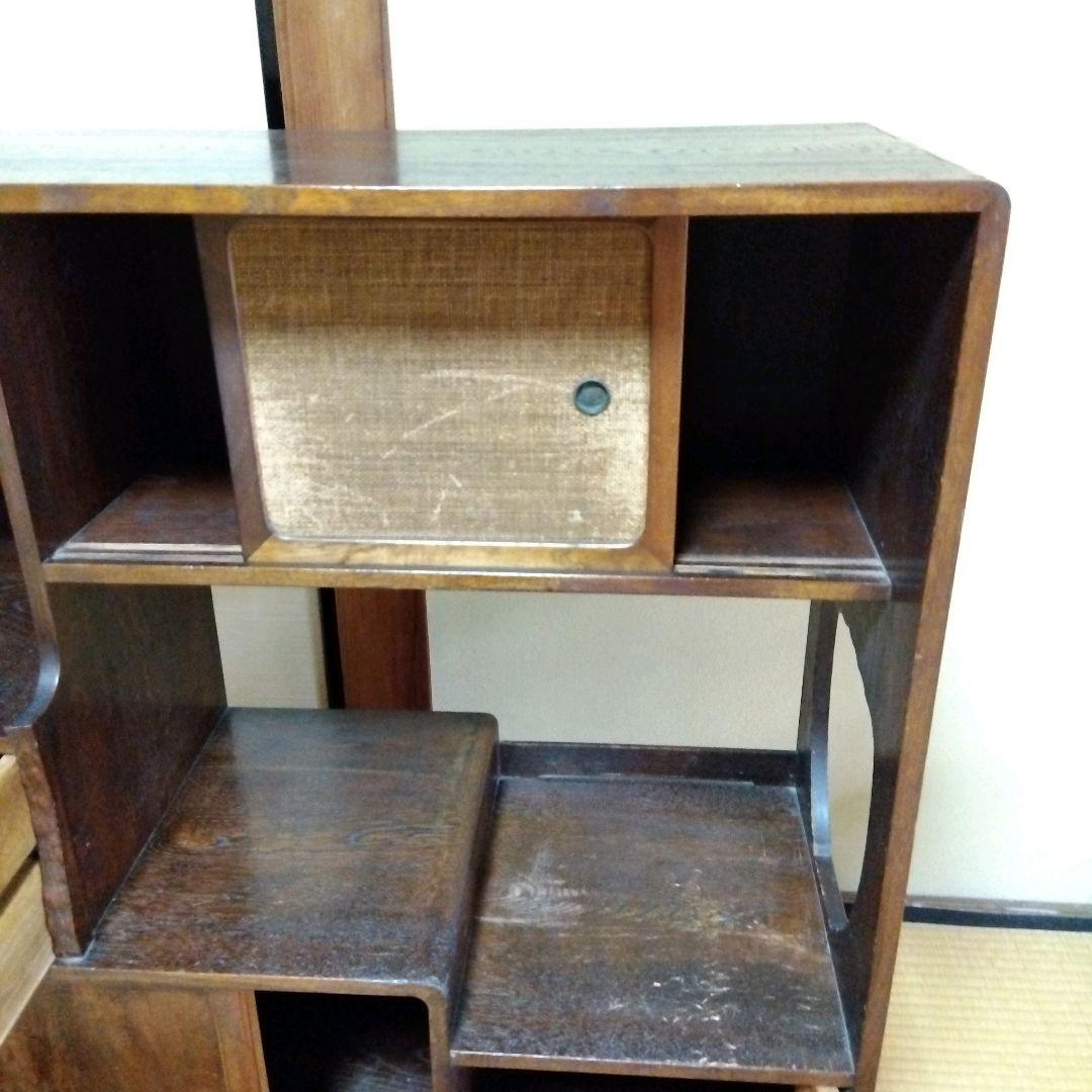 水屋箪笥 木製整理ダンス 大正　昭和　 レトロ 　アンティーク 香狭間透かし