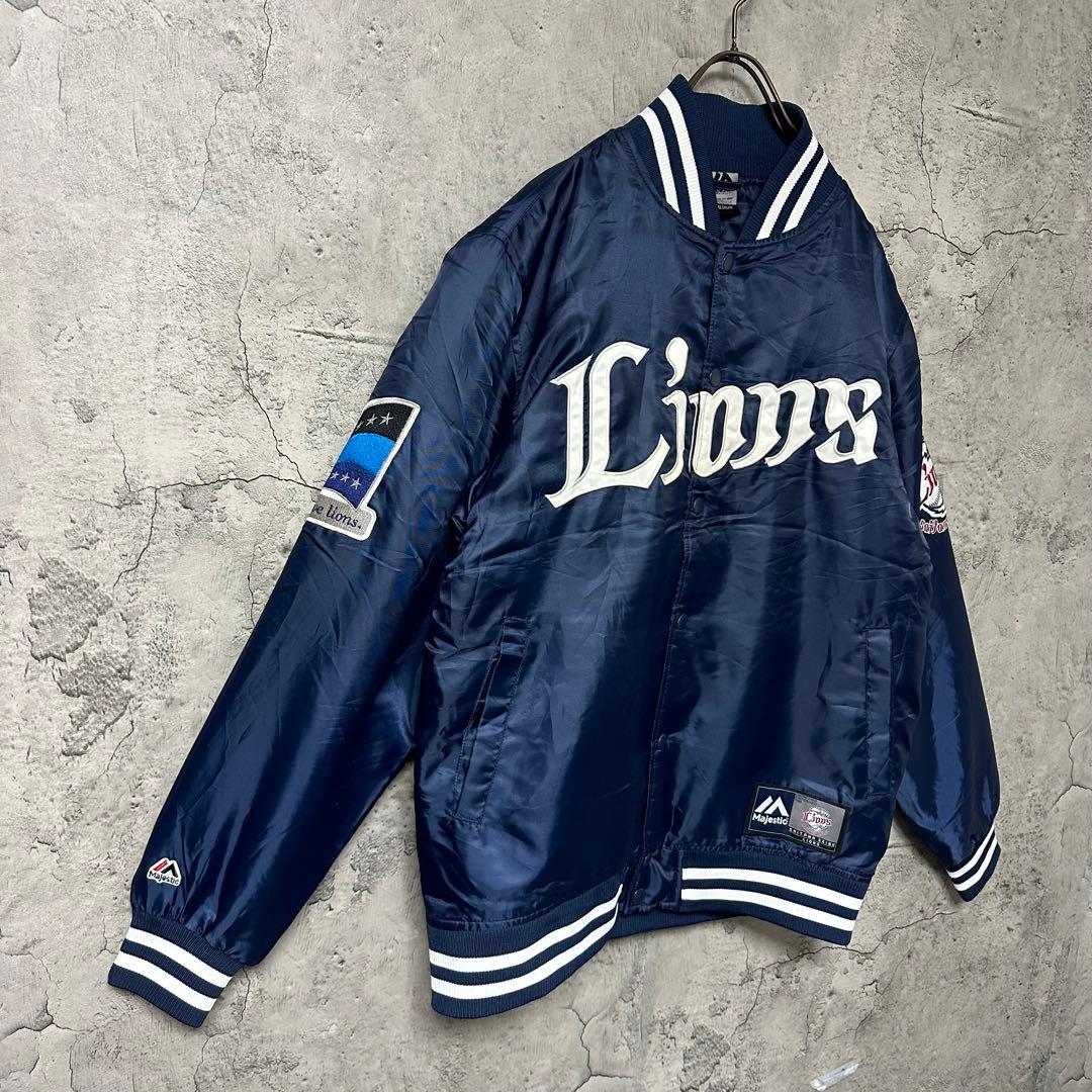 【超希少◎】Majestic　埼玉西武ライオンズ　スタジャン　刺繍　完売モデル◎