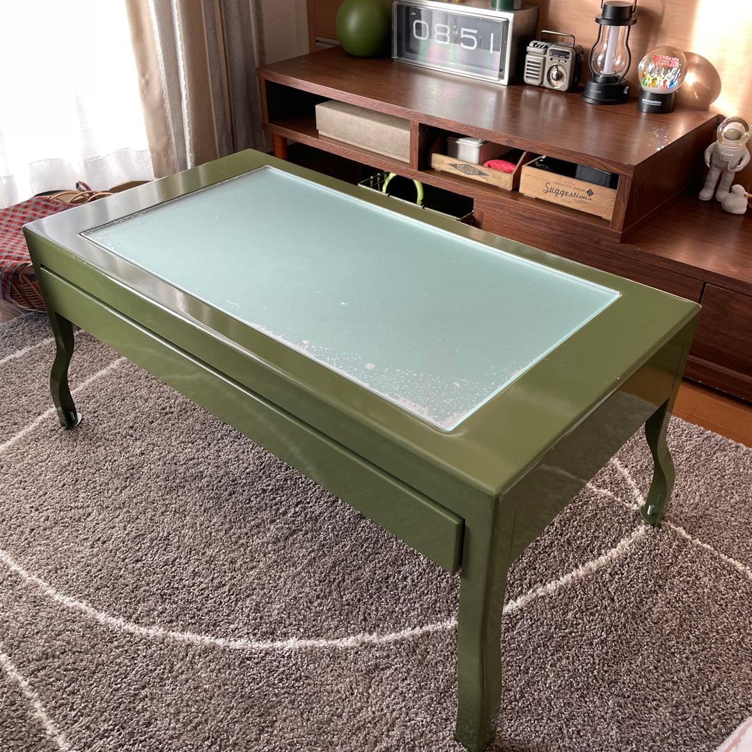 ダルトン　ローテーブル　オリーブ90