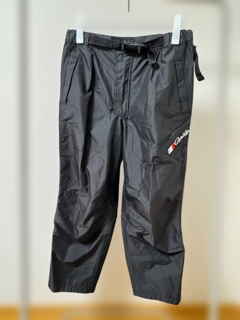 訳あり 美品 がまかつ GM-3083 フィッシングレインスーツ ブラック