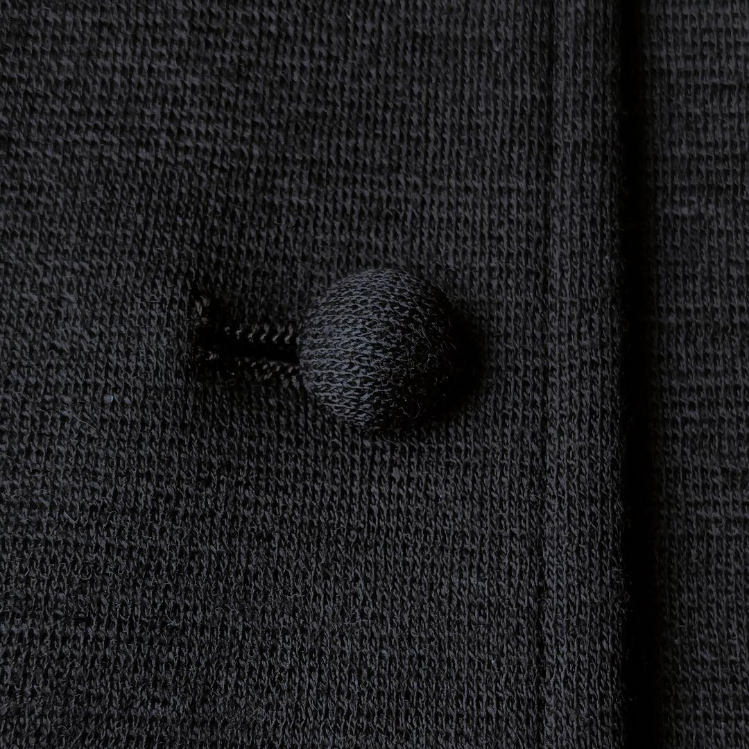 【Rene】美品 ノーカラーニットジャケット カーディガン パール 34