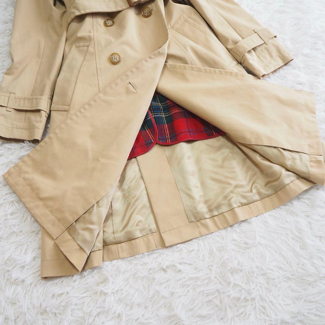 美品 マッキントッシュフィロソフィー トレンチコート ライナー チェック ベルト