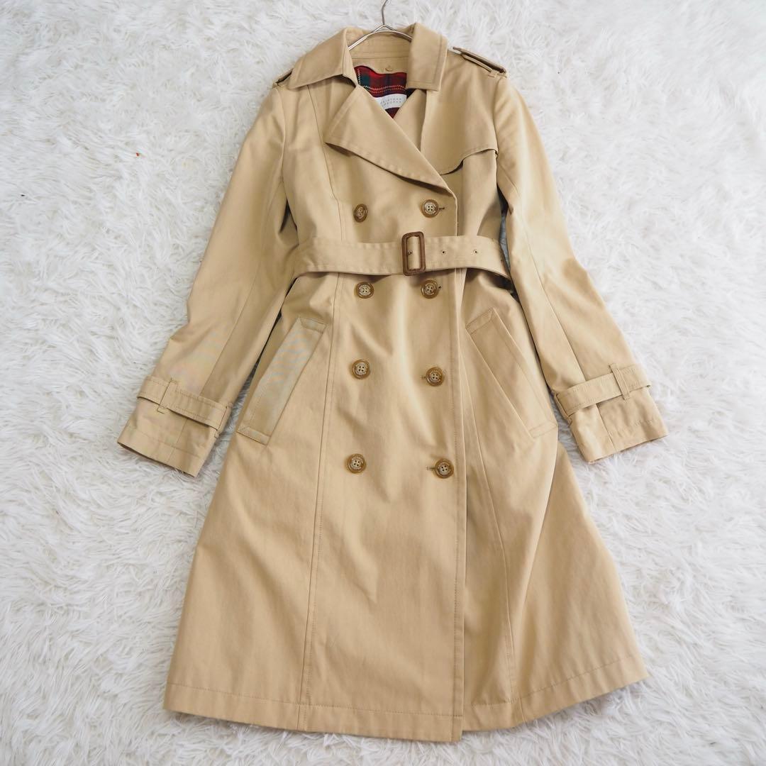 美品 マッキントッシュフィロソフィー トレンチコート ライナー チェック ベルト