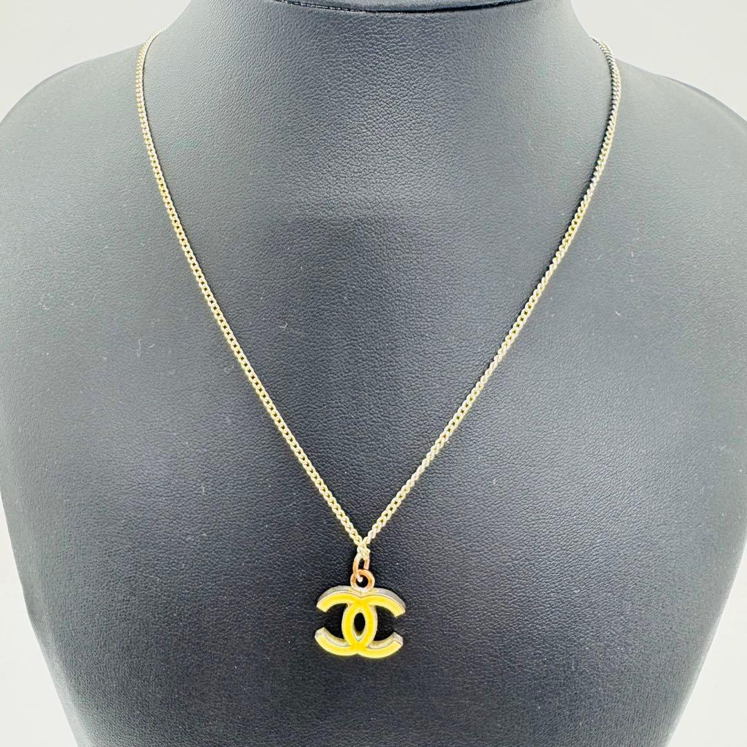 ✨CHANEL✨シャネル✨ココマーク✨イエロー✨ヴィンテージ✨ネックレス✨