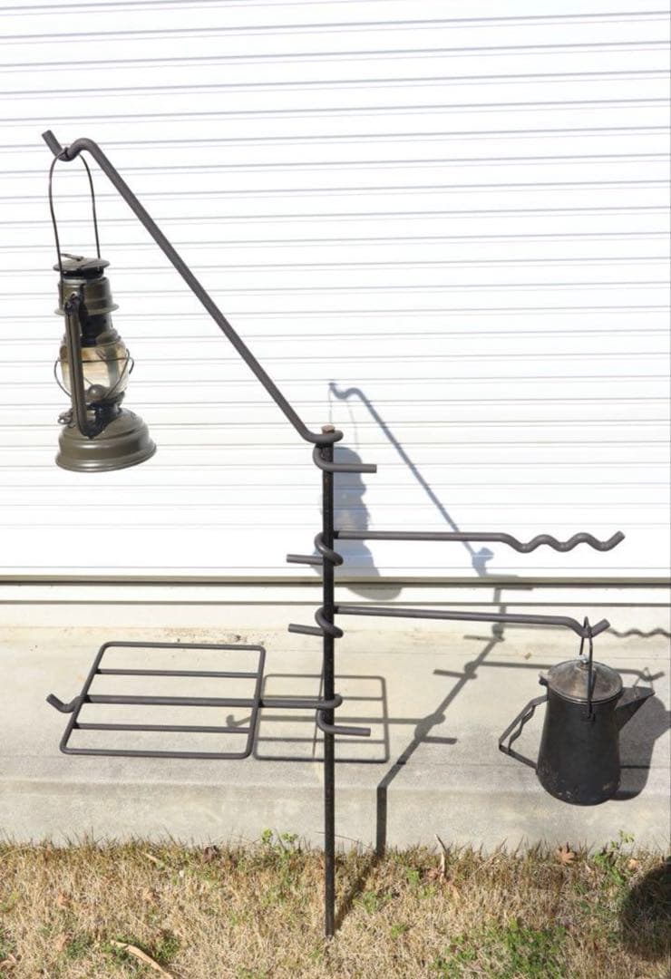 当日発送！　ファイヤーランタンハンガー　焚き火ハンガー　ランタンスタンド