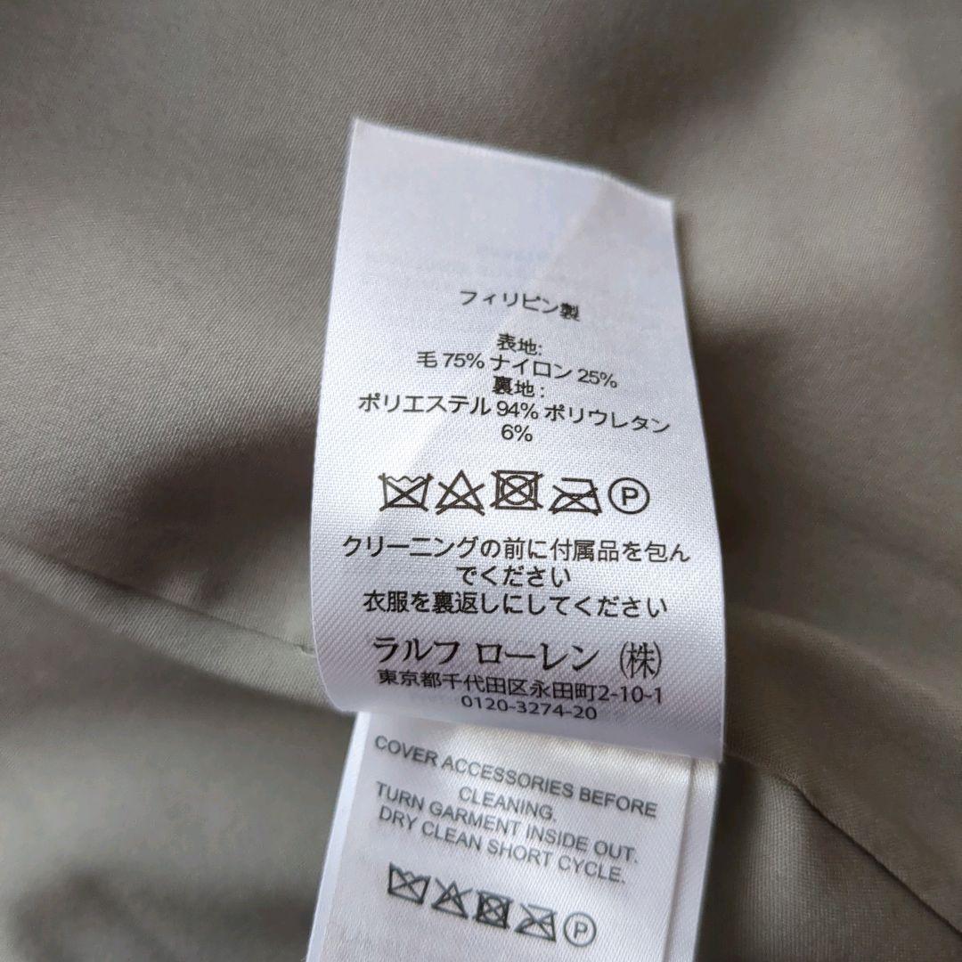 美品 ローレンラルフローレン ヘリンボーンブレザー 銀ボタン グレー M