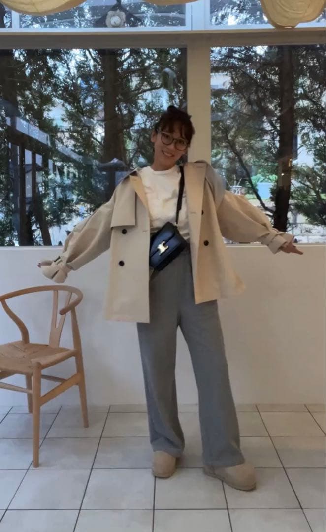 rosymonster ロージーモンスター　トレンチコート　ベージュ