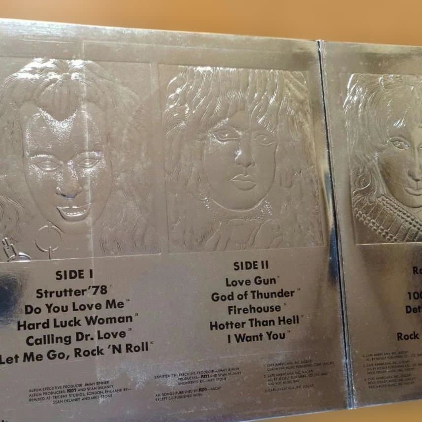 《帯無し》キッス／ダブル • プラチナム【ポスター付き】レコード